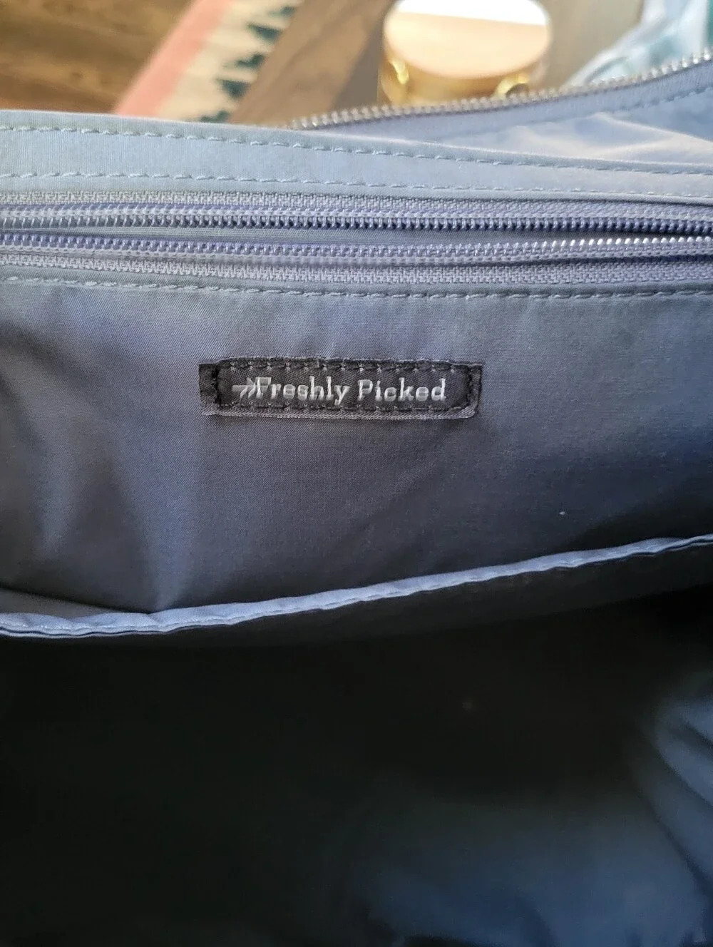 Freshly Picked Gray Vegan Leather Diaper Bag Backpack Adjustable Minimalist